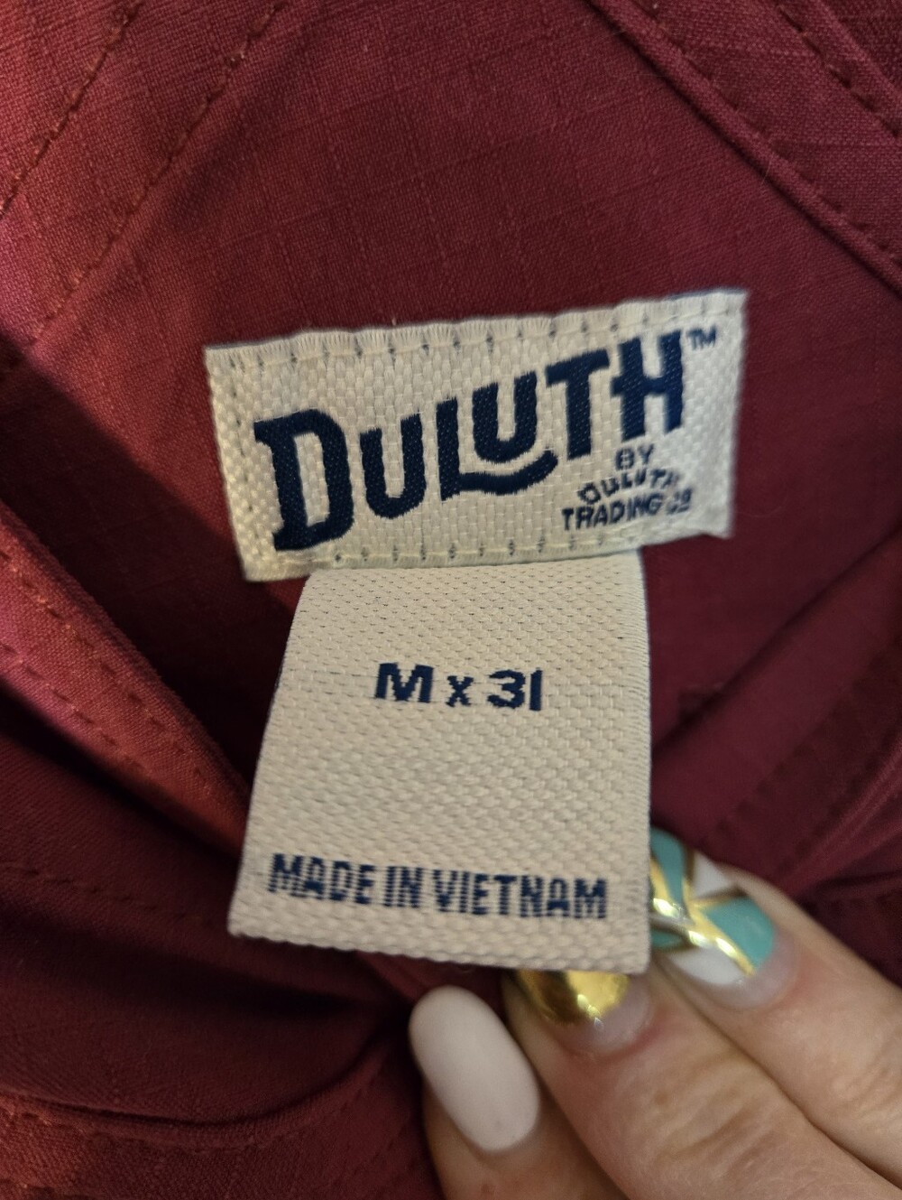 Duluth Trading Co. Maroon Garden Overalls - Picture 3 of 5